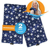 2-Pack Small Heating Pad Microwavable - Moist Hot Compress (star 2-pack)